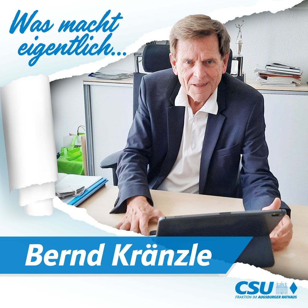 Groß-Foto Autogramm Bernd Kränzle CSU Politiker MdL 79702